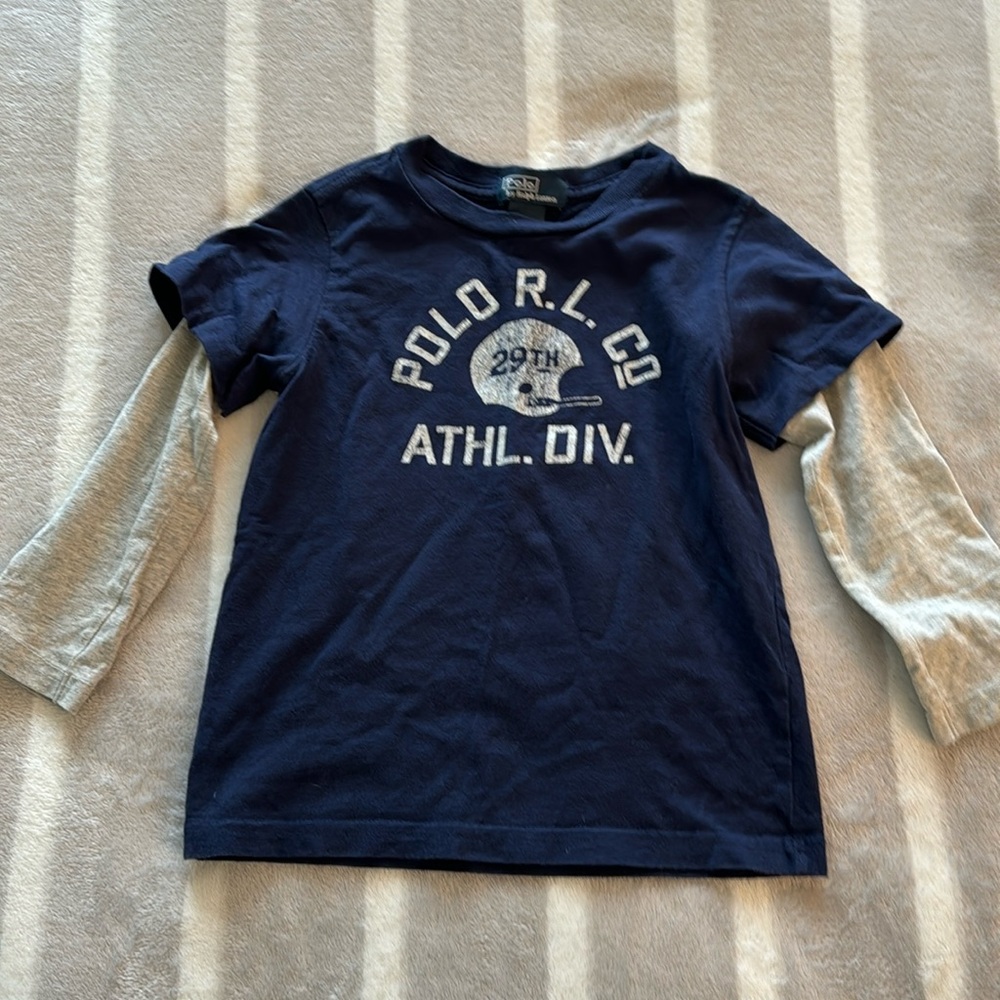 Cotton polo RL long sleeve shirt